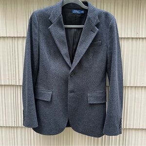 Ralph Lauren Charcoal Gray Marled Blazer